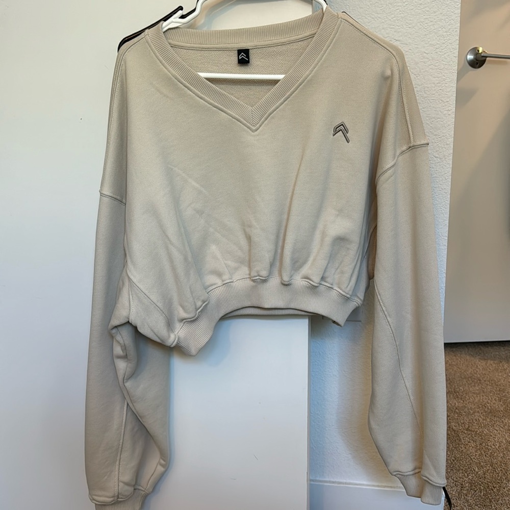 All Day Lightweight Oversized V Neck Sweatshirt - Oner Active